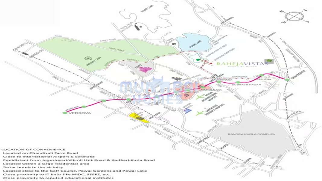 K Raheja Vistas project in Powai